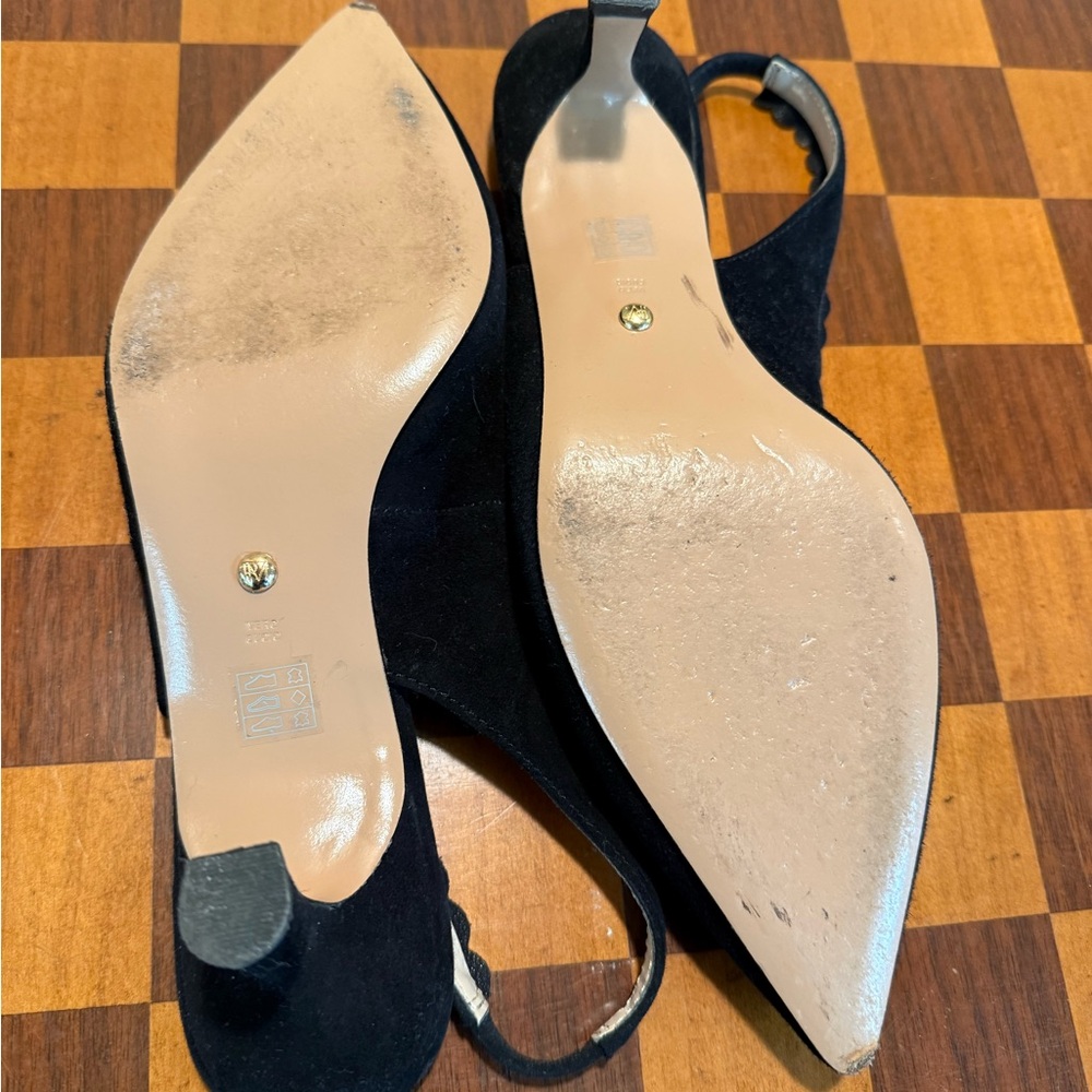 Pelle Moda Black Slingback Heels - Picture 4 of 4